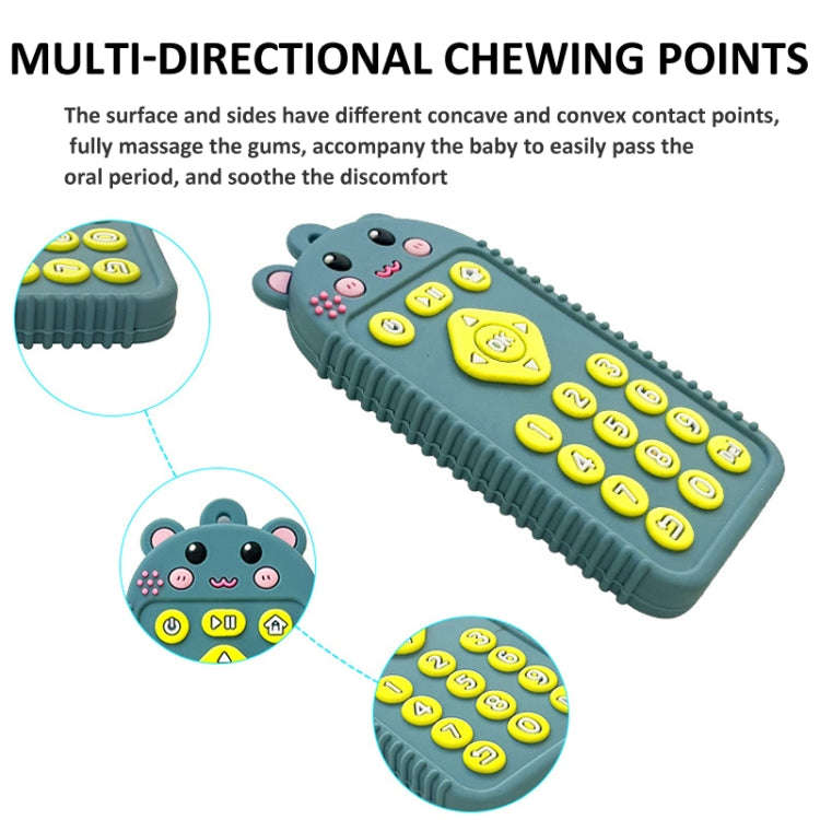 Cartoon Reomte Baby Teething Toys Silicone Baby Teether for Newborn Toddlers Infants, Style: Bear...
