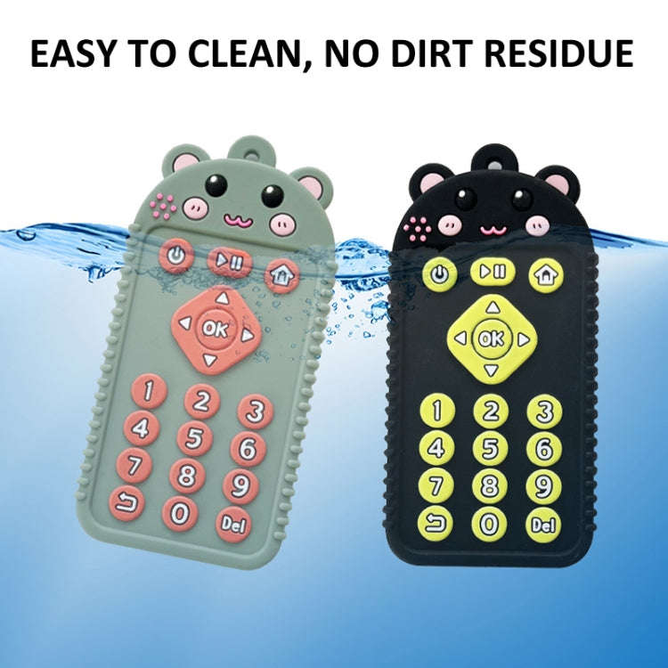 Cartoon Reomte Baby Teething Toys Silicone Baby Teether for Newborn Toddlers Infants, Style: Bear...