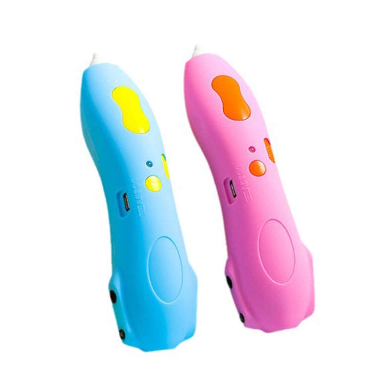 Infrared Sensing Low-temperature 3D Printing Pen Children DIY Graffiti Painting Pen(1000 mAh-Pink)