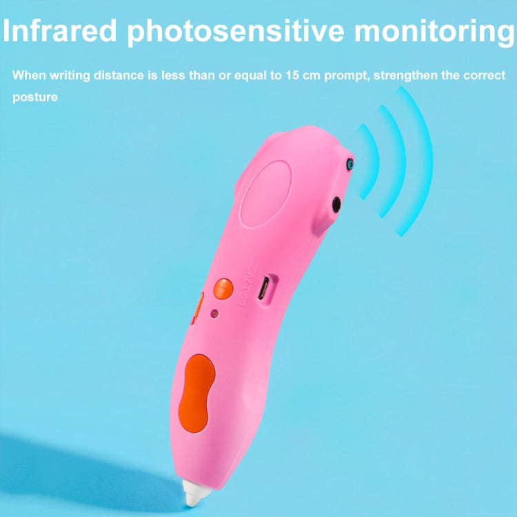 Infrared Sensing Low-temperature 3D Printing Pen Children DIY Graffiti Painting Pen(1000 mAh-Pink)