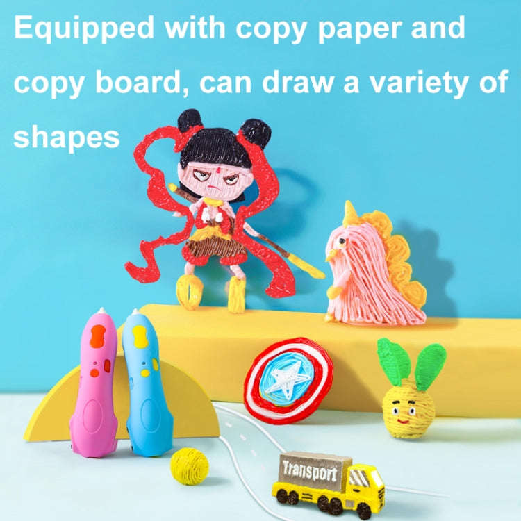 Infrared Sensing Low-temperature 3D Printing Pen Children DIY Graffiti Painting Pen(1000 mAh-Pink)