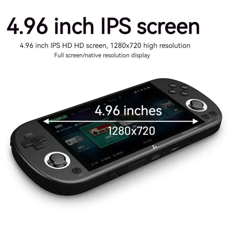 Trimui Smart Pro 4.96 Inch IPS Screen Handheld Game Console Open Source Linux System 256G(Grey)