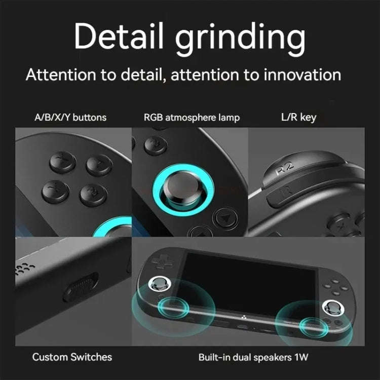Trimui Smart Pro 4.96 Inch IPS Screen Handheld Game Console Open Source Linux System 64G(White)