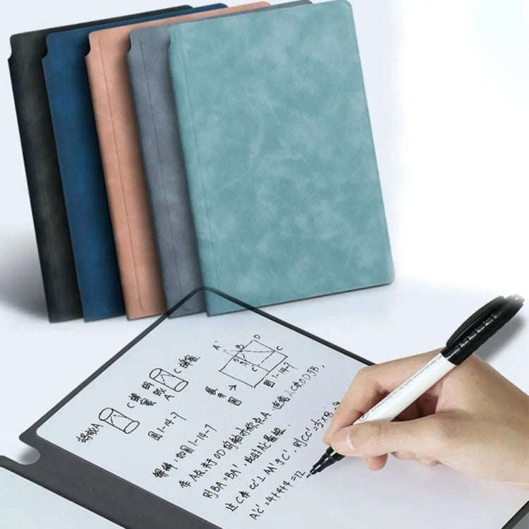 A5 Whiteboard Notebook Portable Erasable Draft Book Note Message Board(Cowboy Blue)