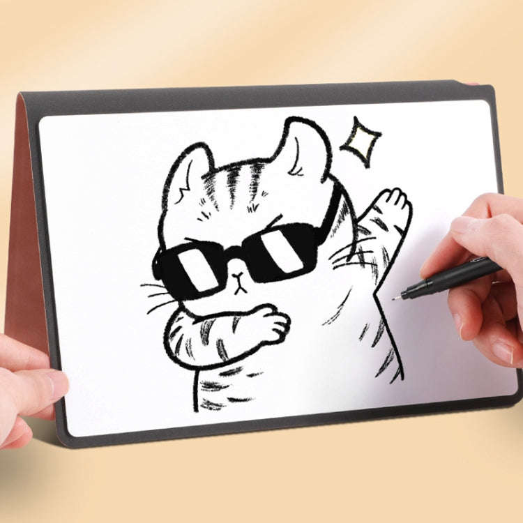 A5 Whiteboard Notebook Portable Erasable Draft Book Note Message Board(Cowboy Blue)