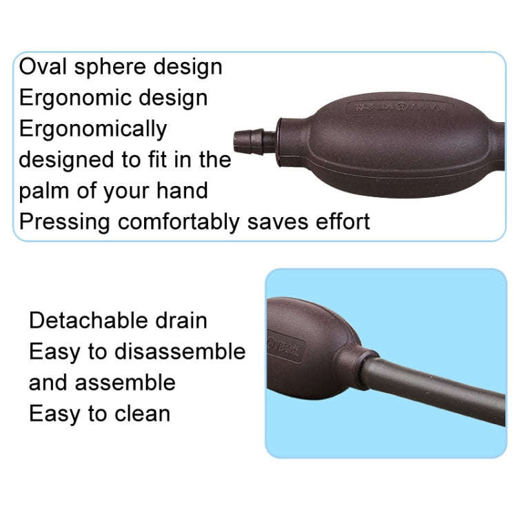 KAMJOVE Tea Tray Drainage Ball Tea Table Silicone Pipe Absorption Ball(Dark Brown)