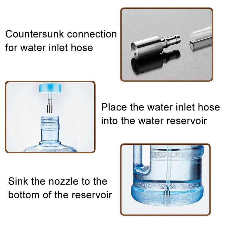 KAMJOVE Barrel Water Inlet Pipe Countersunk Head 304 Stainless Steel Upper Water Pipe Sinker Head...