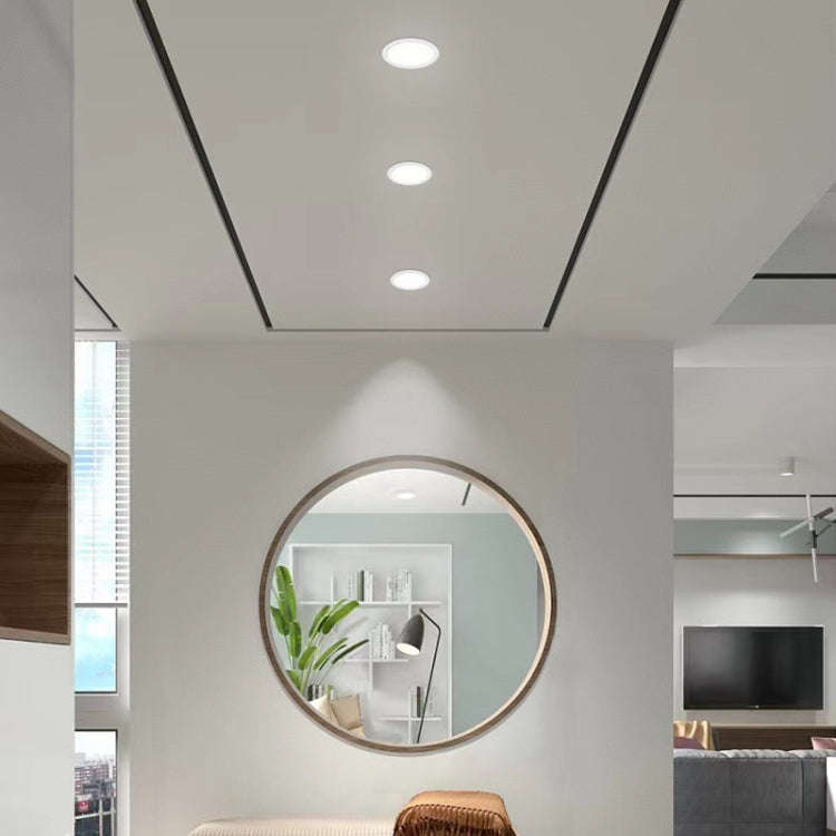 Recessed Concealed Ceiling Downlight Household Wide Voltage Thin Tube Panel Light, Model: 15W Squ...