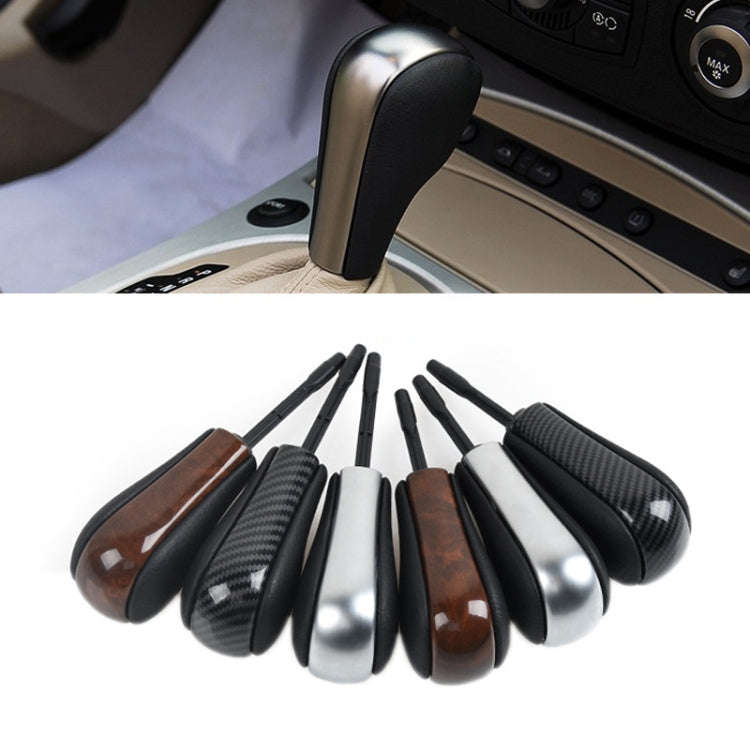 For BMW E Chassis Gear Lever Head, Universal For Left And Right Driving, Style: Long Rod Round Head