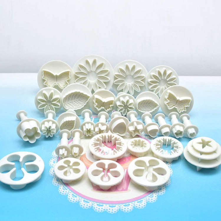 114 In 1 Fondant Cake Baking Decorating Tools Plunger Cutters Flower Moulds Set