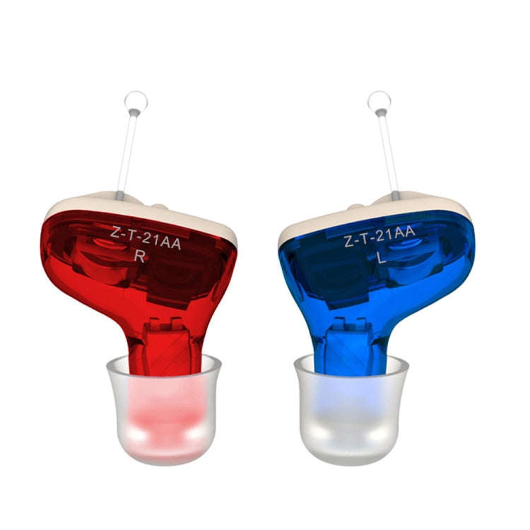 1pair  Invisible In-Ear Hearing Aid Sound Amplifier For The Elderly And Hearing Impaired(Red and ...