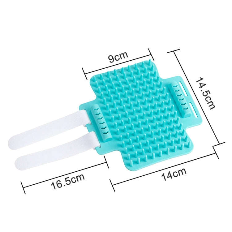 3pcs Pet Table Leg Hair Rubbing Massage Brush Cat Scratcher(Orange)