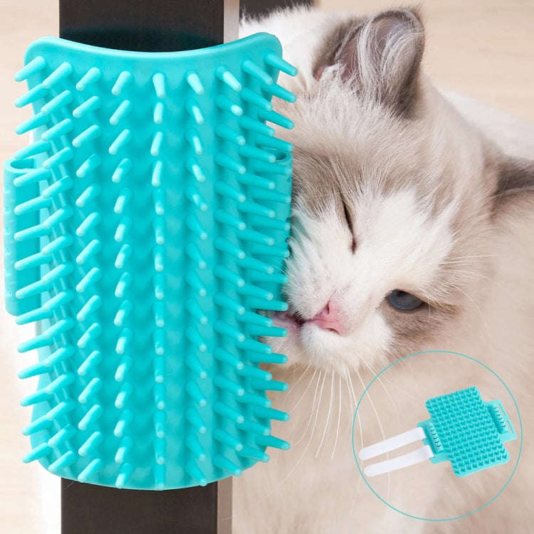 3pcs Pet Table Leg Hair Rubbing Massage Brush Cat Scratcher(Grey)