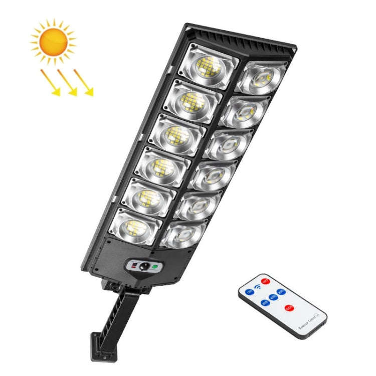 E-SMARTER W789A-6 LED Strong Light Double Row Solar Garden Light Induction Street Lamps