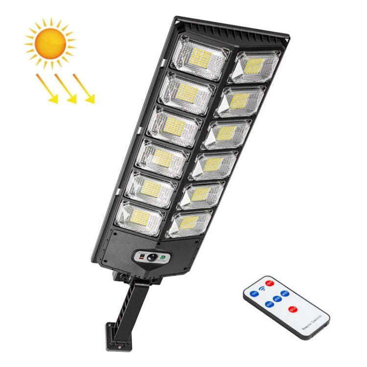 E-SMARTER W789B-6 LED Strong Light Double Row Solar Garden Light Induction Street Lamps