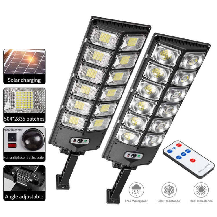 E-SMARTER W789A-6 LED Strong Light Double Row Solar Garden Light Induction Street Lamps