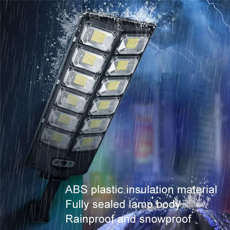 E-SMARTER W789B-6 LED Strong Light Double Row Solar Garden Light Induction Street Lamps