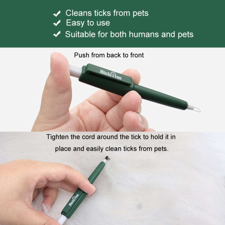 Pet Pest Catching Pen Cats Grooming Bug Scratcher Tick Clip Dogs Flea Removal Clip(Olive Green)
