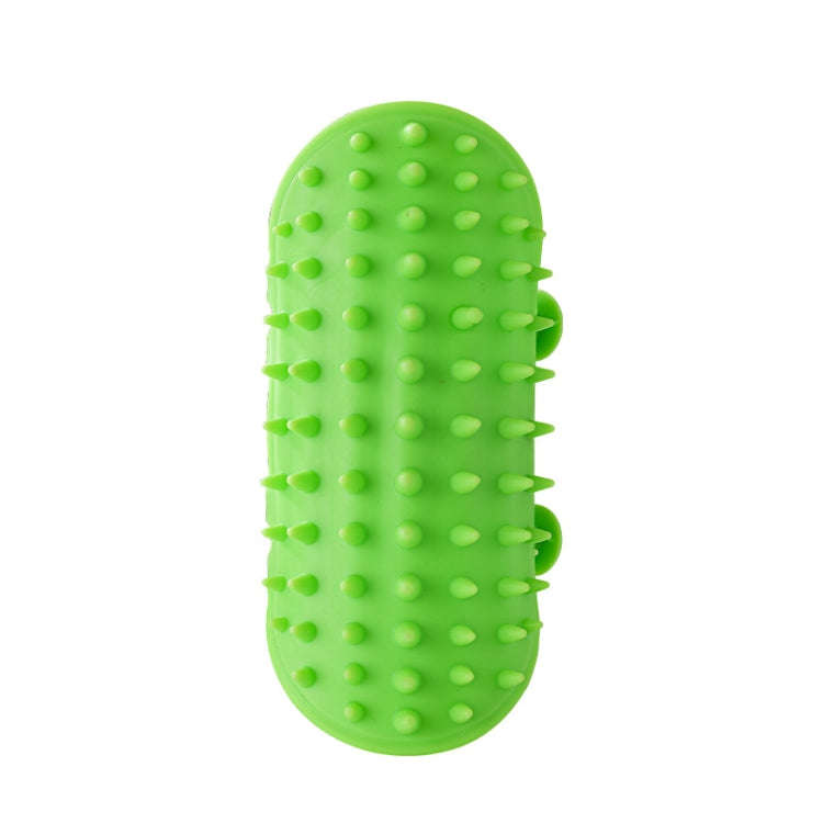 Multifunctional Cat Table Leg Scratcher Pet Silicone Hair Massage Brush(Green)