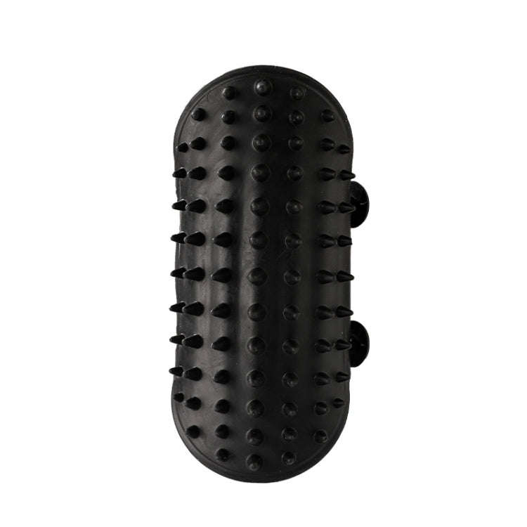Multifunctional Cat Table Leg Scratcher Pet Silicone Hair Massage Brush(Black)