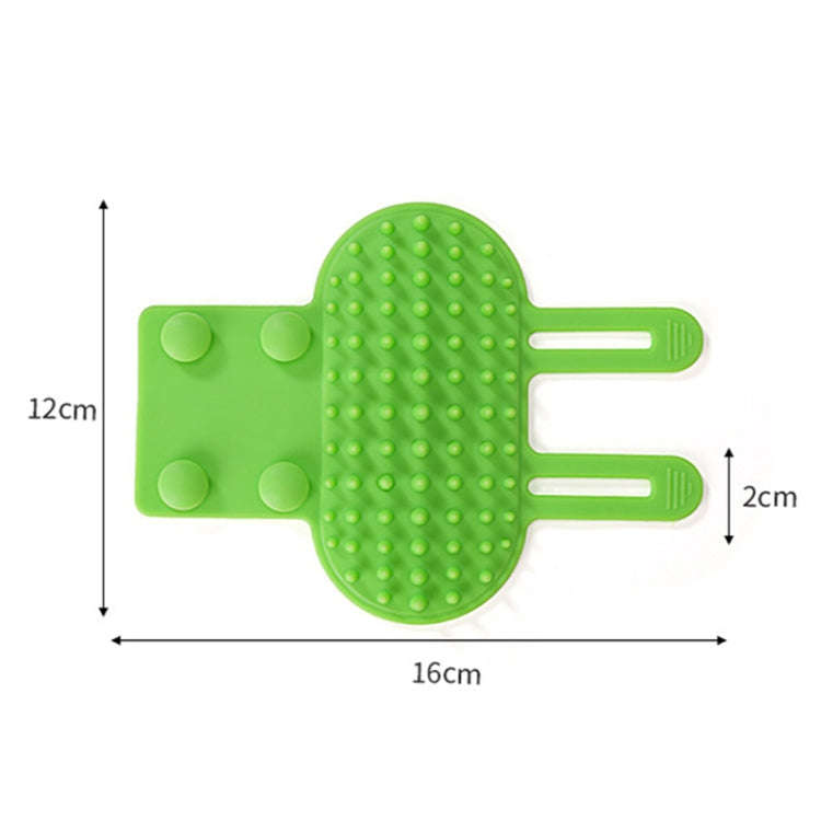 Multifunctional Cat Table Leg Scratcher Pet Silicone Hair Massage Brush(Pink)