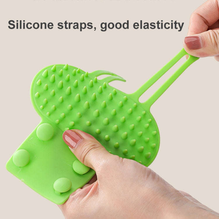 Multifunctional Cat Table Leg Scratcher Pet Silicone Hair Massage Brush(Pink)