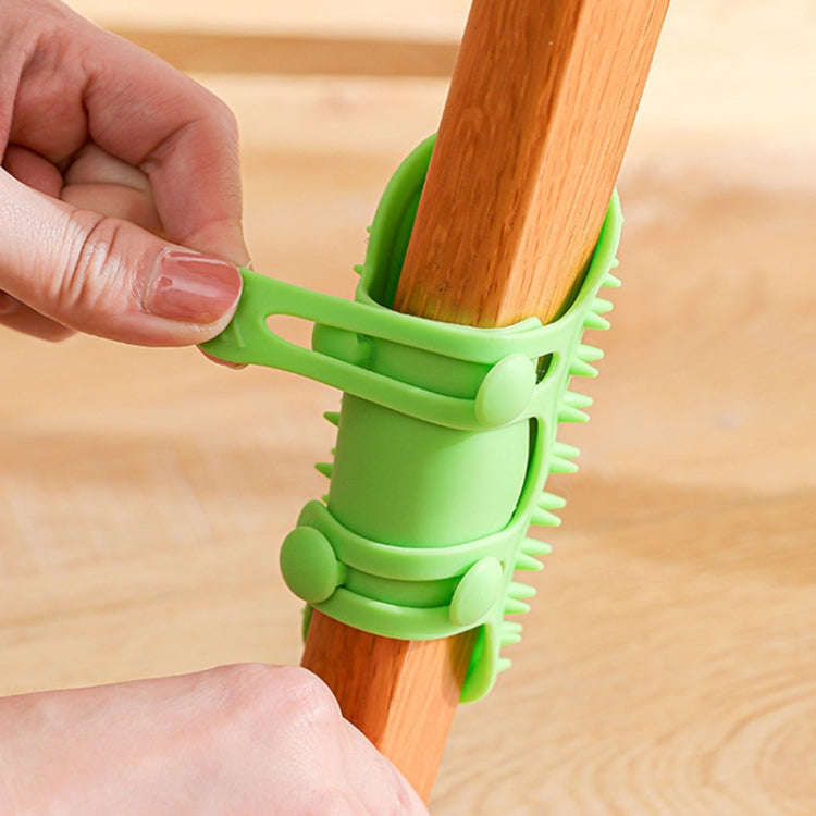 Multifunctional Cat Table Leg Scratcher Pet Silicone Hair Massage Brush(Green)