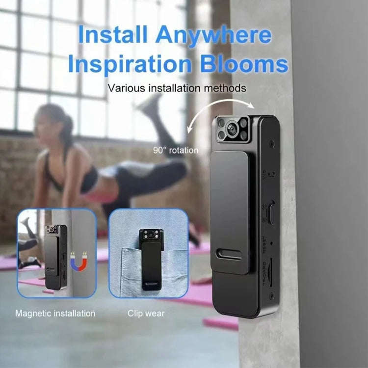 L8 WIFI Version  1080P Video Recorder 130 Degree Wide Angle Lens Camera With Back Clip Infrared N...