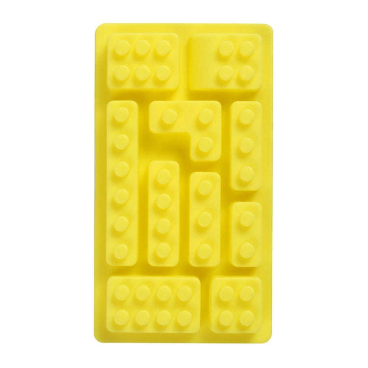 Block Silicone DIY Baking Molds Handmade Aroma Soap Mould(Yellow)