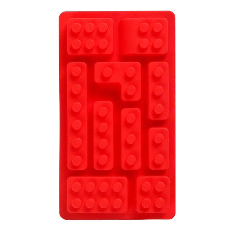 Block Silicone DIY Baking Molds Handmade Aroma Soap Mould(Red)