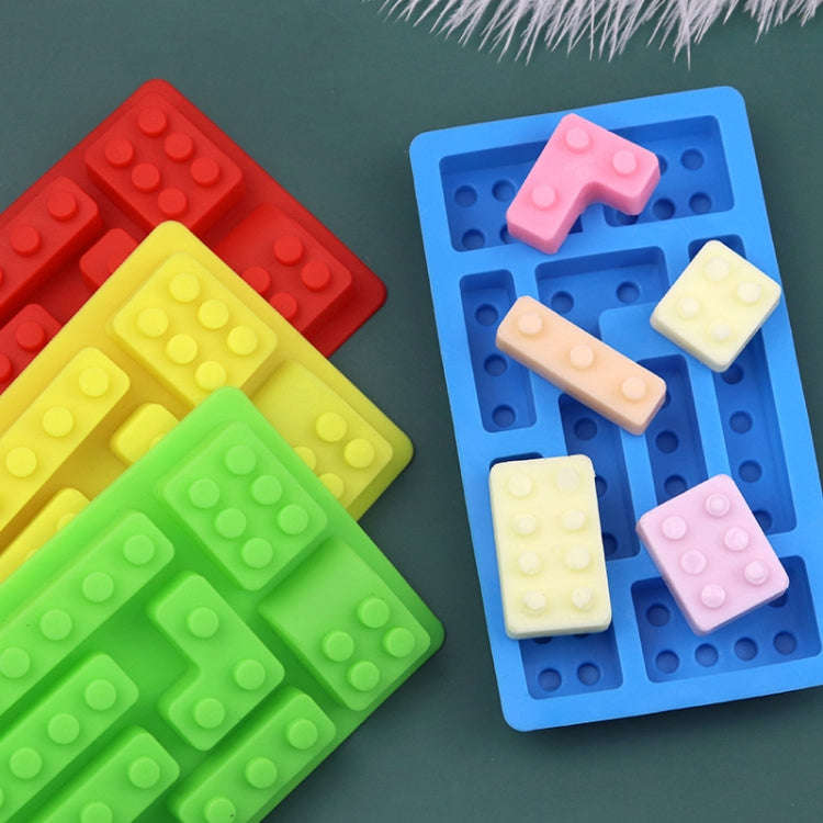 Block Silicone DIY Baking Molds Handmade Aroma Soap Mould(Red)