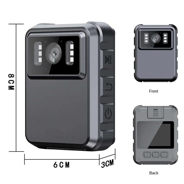 L9 2K WIFI Version  2.0 Inch IPS Screen Video Recorder With Back Clip IP65 Waterproof Mini Camcor...