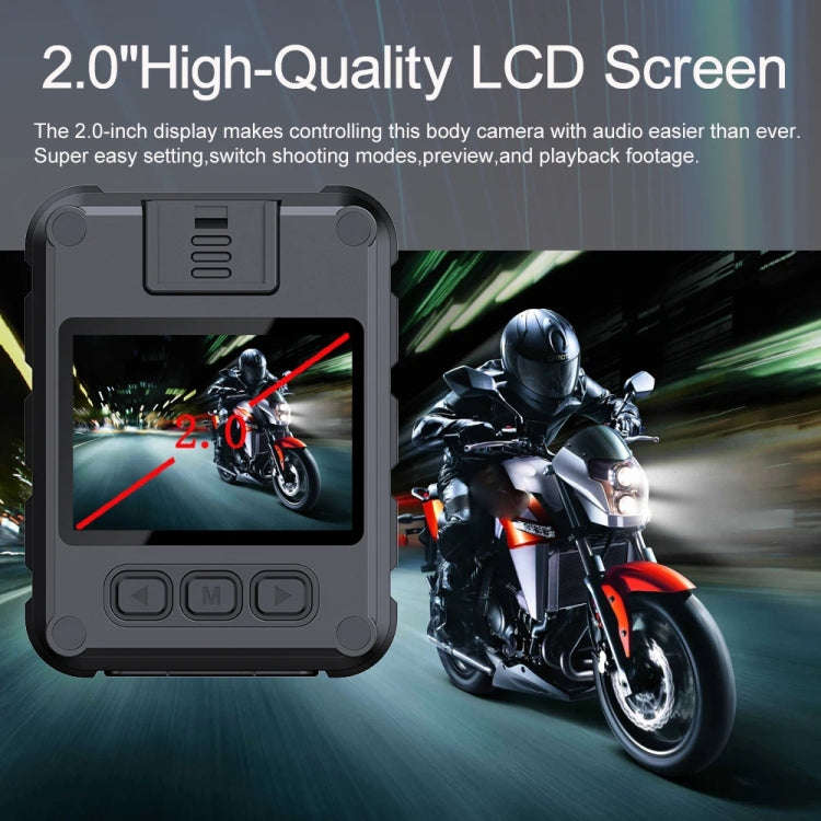 L9 2K WIFI Version  2.0 Inch IPS Screen Video Recorder With Back Clip IP65 Waterproof Mini Camcor...
