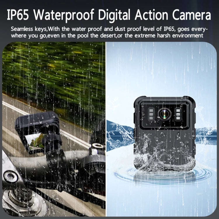 L9 2K WIFI Version  2.0 Inch IPS Screen Video Recorder With Back Clip IP65 Waterproof Mini Camcor...