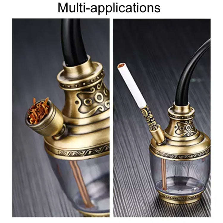 HENGDA HD-806 Dual Purpose Multifunctional Filtered Hookah With Long Hose(Black)