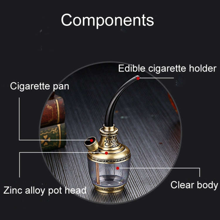 HENGDA HD-806 Dual Purpose Multifunctional Filtered Hookah With Long Hose(Black)