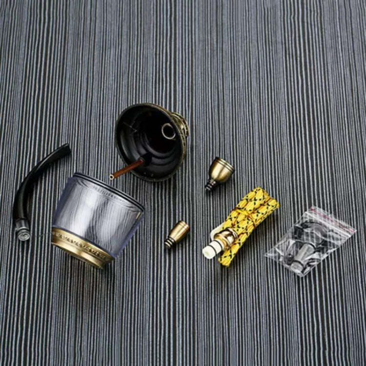 HENGDA HD-806 Dual Purpose Multifunctional Filtered Hookah With Long Hose(Gold)
