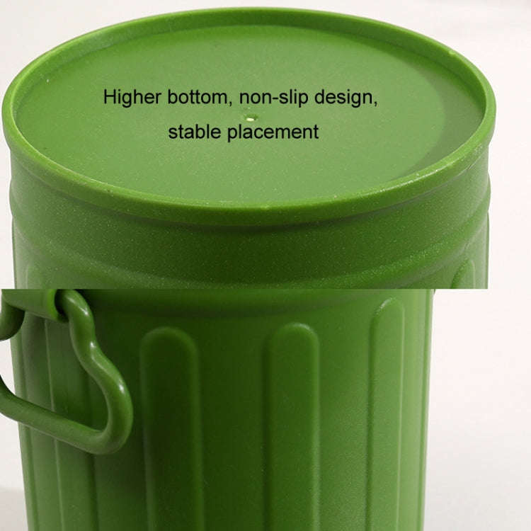 Large-capacity Student Desktop Organizer Pen Container Girls Makeup Brush Storage Bucket(Green)