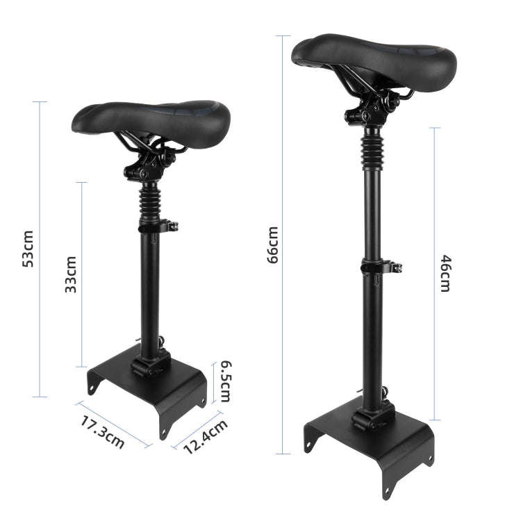For Ninebot F20 / F25 / F30 / F40 Scooter Seat Saddle Small Seat Bag Foldable Seat(Black)