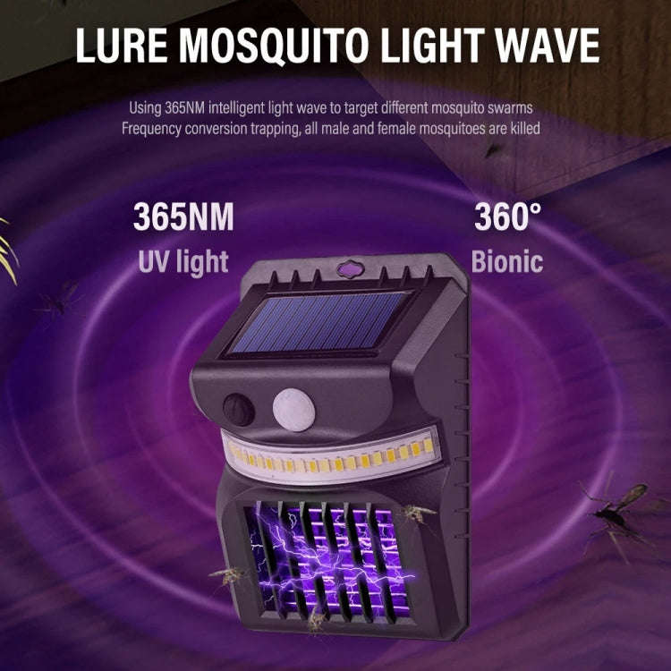 E-SMARTER W792 LED Solar Wall Light With Purple Light Mosquito Control Function Human Intelligent...