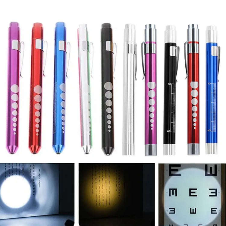 E-SMARTER Multifunctional Pen Flashlight Graduated LED Penlight, Color Random Delivery, Style: Co...
