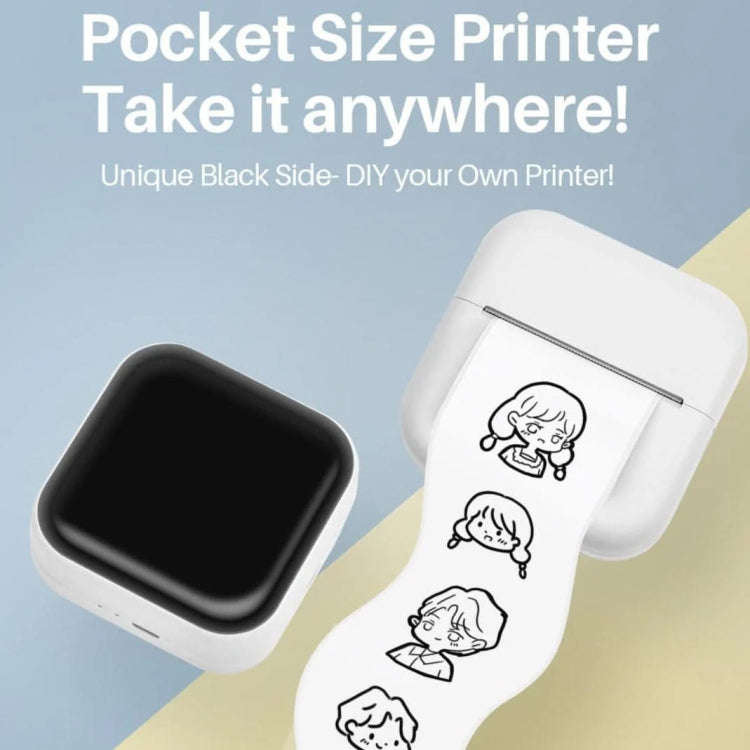 Phomemo M02X Inkless Pocket Printer Bluetooth Thermal Portable Sticker Maker Machine(White)