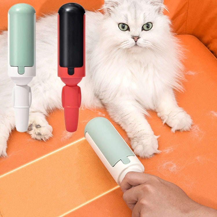 Cats Pet Hair Remover Static Adsorption Roller Clothes Sofa Hair Removal Brush(White)