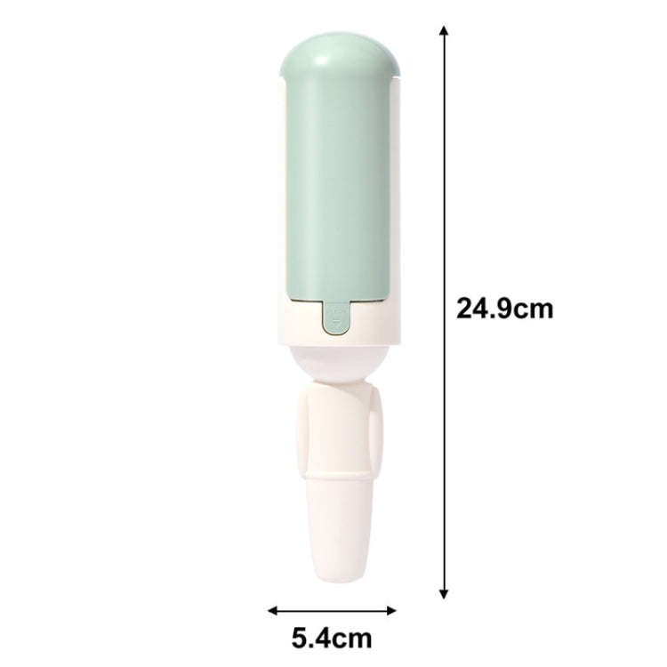 Cats Pet Hair Remover Static Adsorption Roller Clothes Sofa Hair Removal Brush(Red)