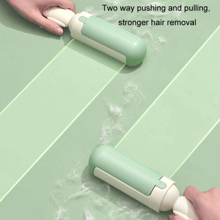 Cats Pet Hair Remover Static Adsorption Roller Clothes Sofa Hair Removal Brush(White)