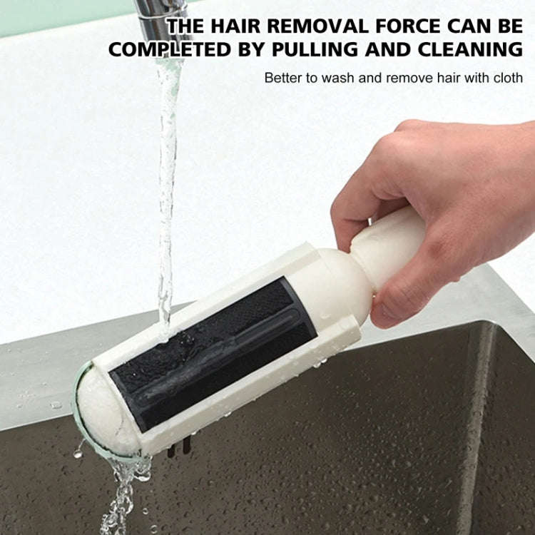 Cats Pet Hair Remover Static Adsorption Roller Clothes Sofa Hair Removal Brush(White)