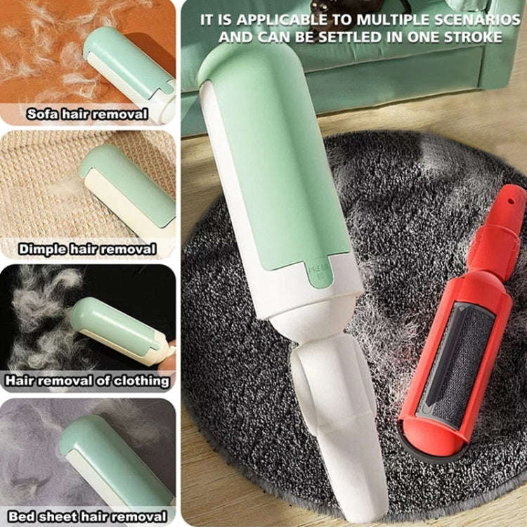 Cats Pet Hair Remover Static Adsorption Roller Clothes Sofa Hair Removal Brush(White)