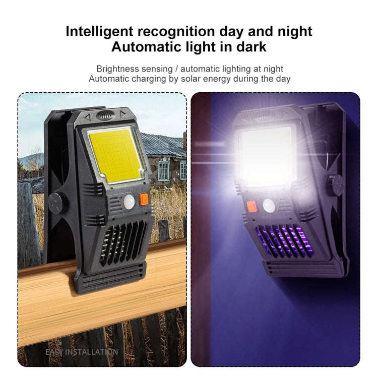 E-SMARTER W7104-1 Patch Solar Wall Lamp With Clip Mosquito Killer Lamp Portable Body Sensor Outdo...