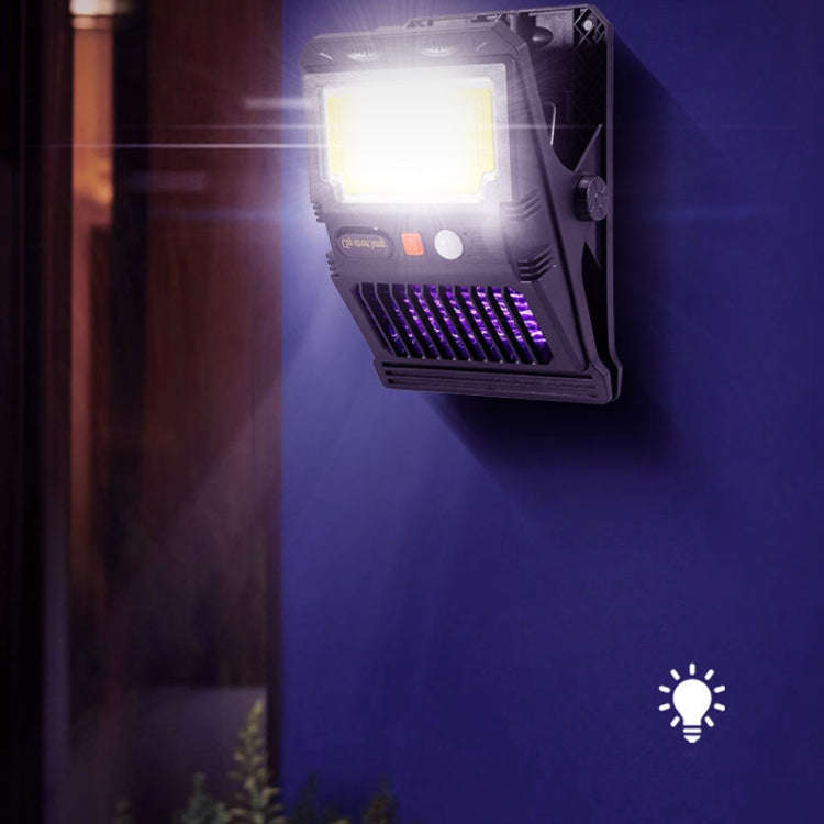 E-SMARTER W7105-2 COB Solar Wall Lamp With Clip Mosquito Killer Lamp Portable Body Sensor Outdoor...