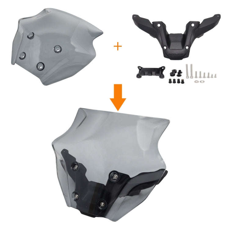 For Yamaha MT-09 SP 2024- Front Windshield(Transparent Gray)
